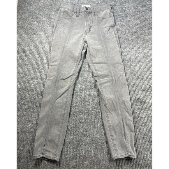 Madewell Jeggings Womens 25 Gray Pockets Ankle Stretch Casual Skinny Roadtripper - Picture 1 of 7